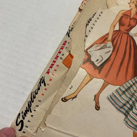 Simplicity Vintage 1950's Pattern  #4249 Misses Halter Dress and Jacket Size 16 - Picture 8 of 8